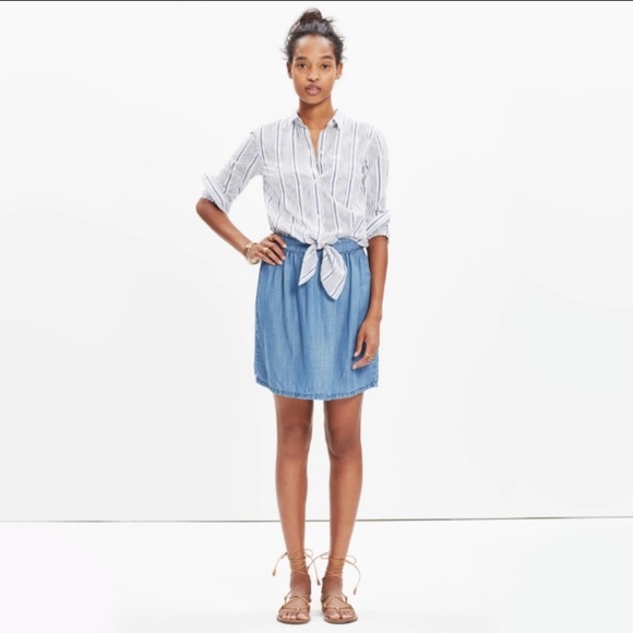 Madewell Dresses & Skirts - Madewell Faded Indigo Chambray Skirt